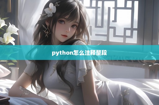 python怎么注释整段