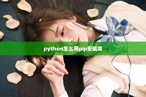 python怎么用pip安装库