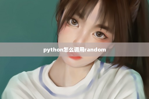 python怎么调用random