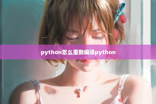 python怎么重新编译python