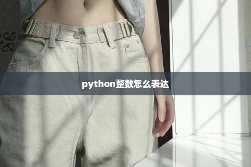 python整数怎么表达