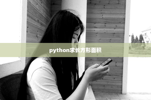 python求长方形面积