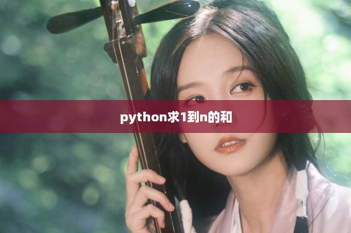 python求1到n的和