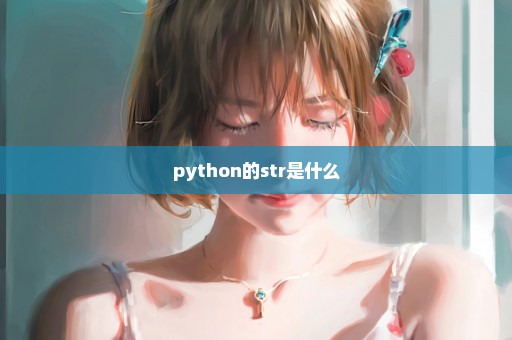 python的str是什么