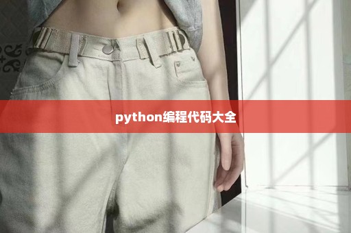 python编程代码大全
