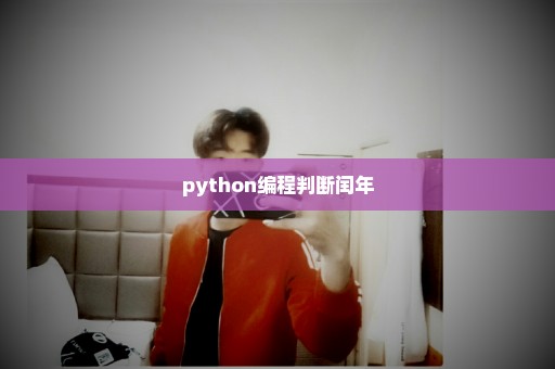 python编程判断闰年
