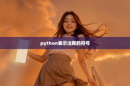 python表示注释的符号