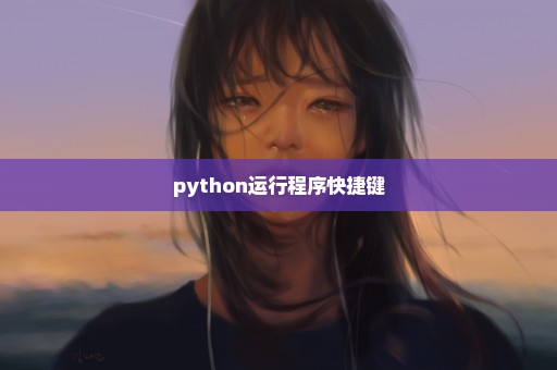 python运行程序快捷键