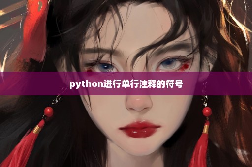 python进行单行注释的符号