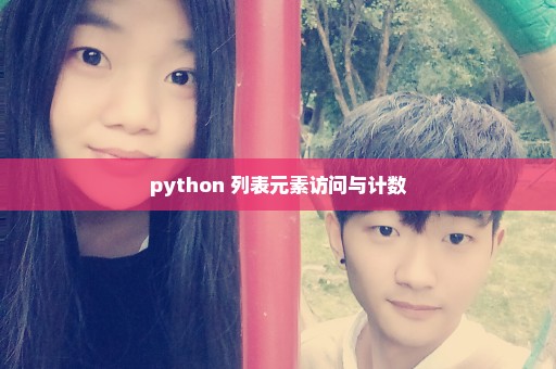 python 列表元素访问与计数