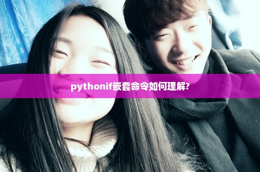 pythonif嵌套命令如何理解?