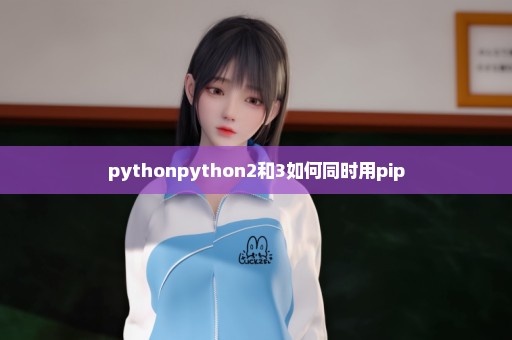 pythonpython2和3如何同时用pip