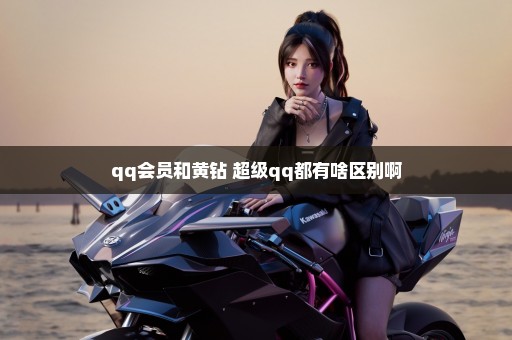qq会员和黄钻 超级qq都有啥区别啊