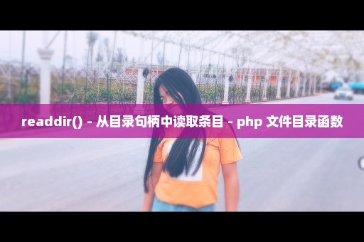 readdir() - 从目录句柄中读取条目 - php 文件目录函数