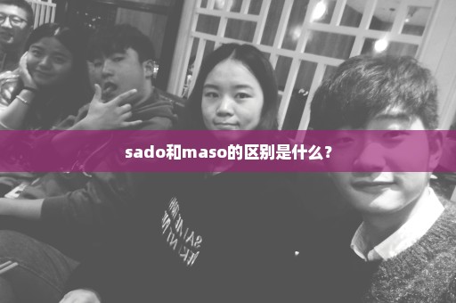 sado和maso的区别是什么？