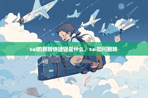 sai的翻转快捷键是什么，sai如何翻转 