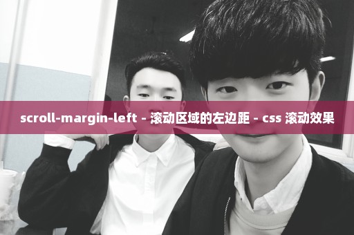 scroll-margin-left - 滚动区域的左边距 - css 滚动效果
