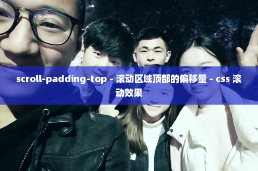 scroll-padding-top - 滚动区域顶部的偏移量 - css 滚动效果