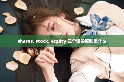 shares, stock, equity 三个词的区别是什么