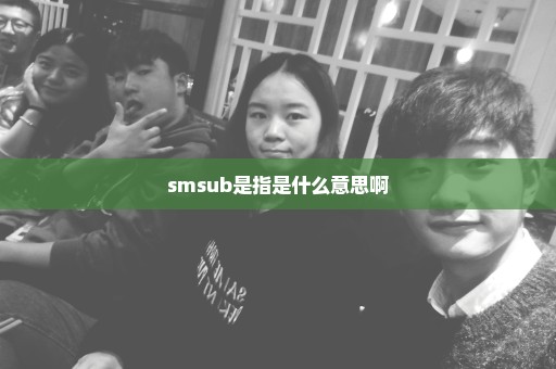 smsub是指是什么意思啊
