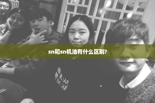 sn和sn机油有什么区别?