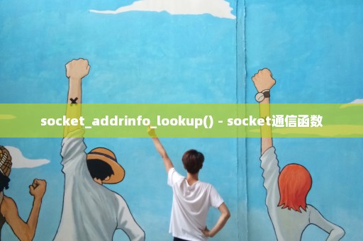socket_addrinfo_lookup() - socket通信函数