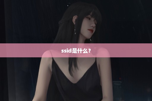 ssid是什么？