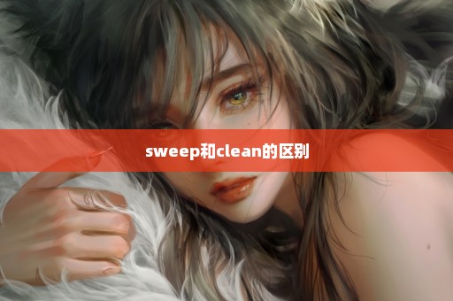 sweep和clean的区别