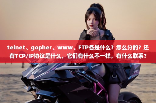telnet、gopher、www、FTP各是什么？怎么分的？还有TCP/IP协议是什么，它们有什么不一样，有什么联系？