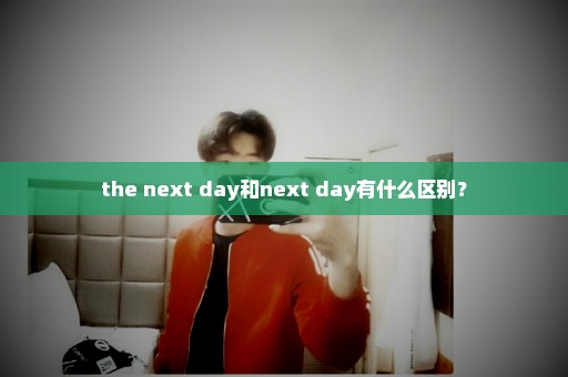 the next day和next day有什么区别？