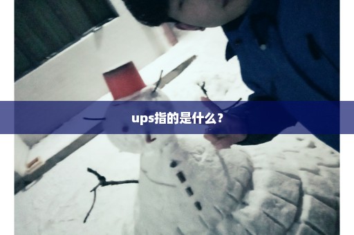 ups指的是什么？