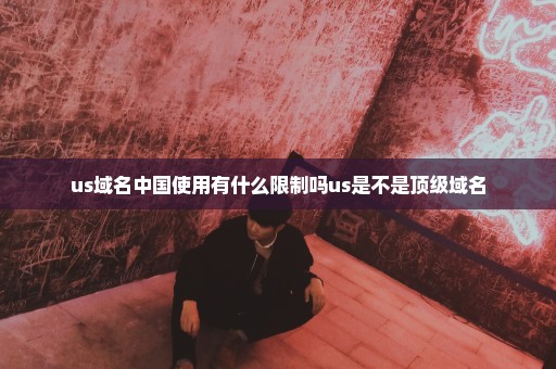 us域名中国使用有什么限制吗us是不是顶级域名