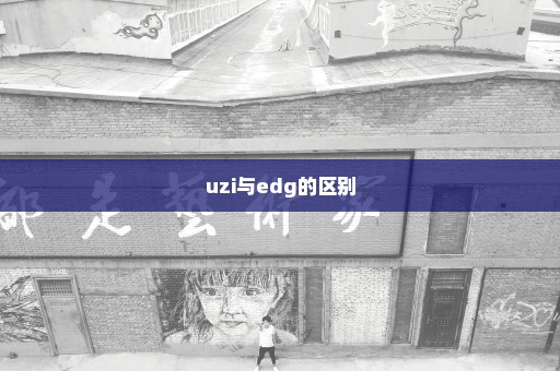 uzi与edg的区别