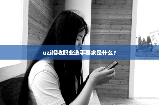 uzi招收职业选手要求是什么？