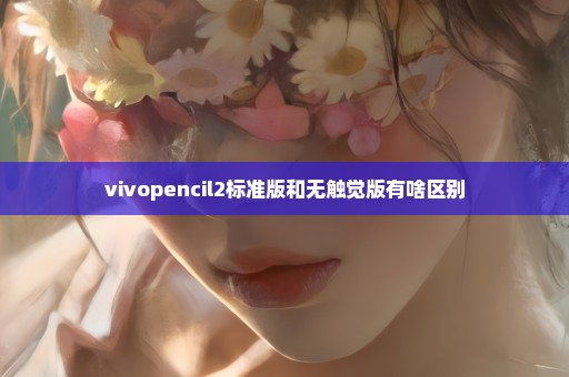 vivopencil2标准版和无触觉版有啥区别