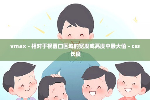 vmax - 相对于视窗口区域的宽度或高度中最大值 - css 长度