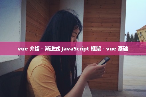 vue 介绍 - 渐进式 JavaScript 框架 - vue 基础