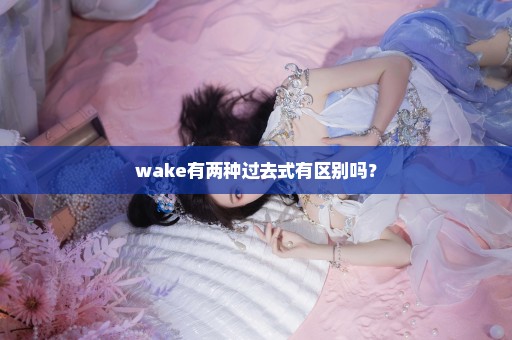 wake有两种过去式有区别吗？