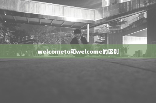 welcometo和welcome的区别