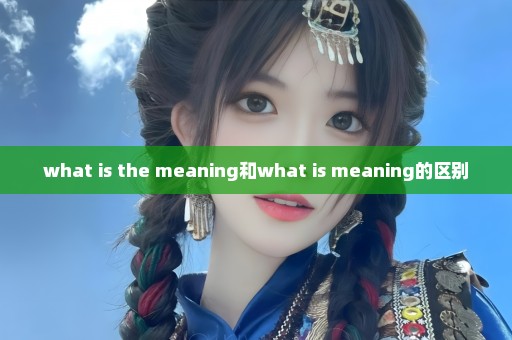 what is the meaning和what is meaning的区别