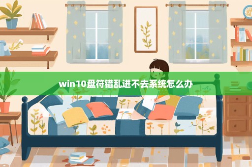 win10盘符错乱进不去系统怎么办