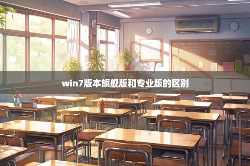 win7版本旗舰版和专业版的区别