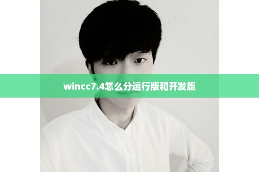 wincc7.4怎么分运行版和开发版