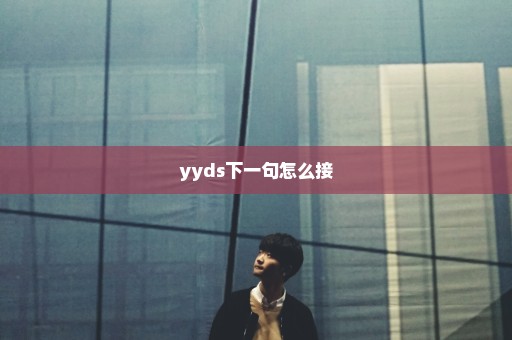 yyds下一句怎么接